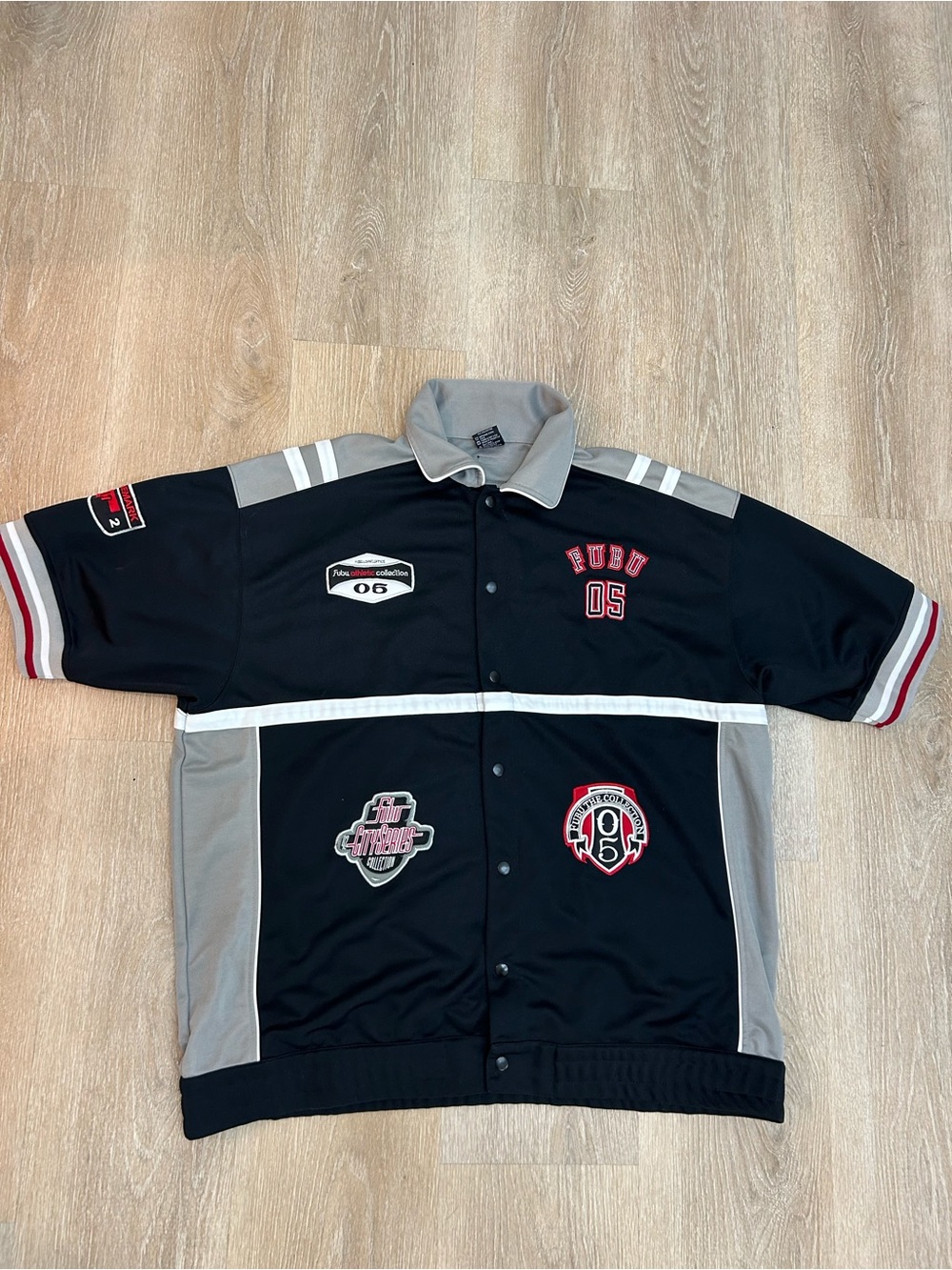 VTG FUBU 05 Limited Edition City Series Classic Patch Sz XXL Track Jacket Y2K